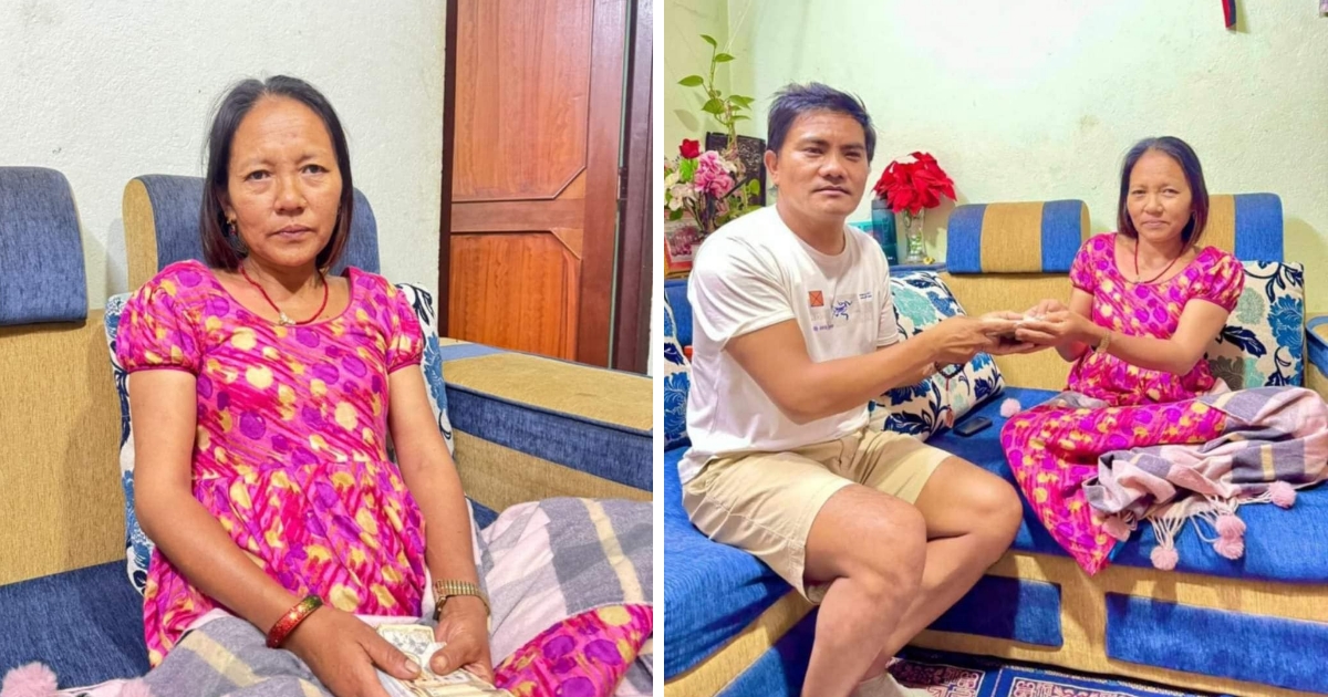 त्रिशुली समाज युएईबाट लिभर पीडित बुङताङका रसमाया तामाङलाई आर्थिक सहयोग