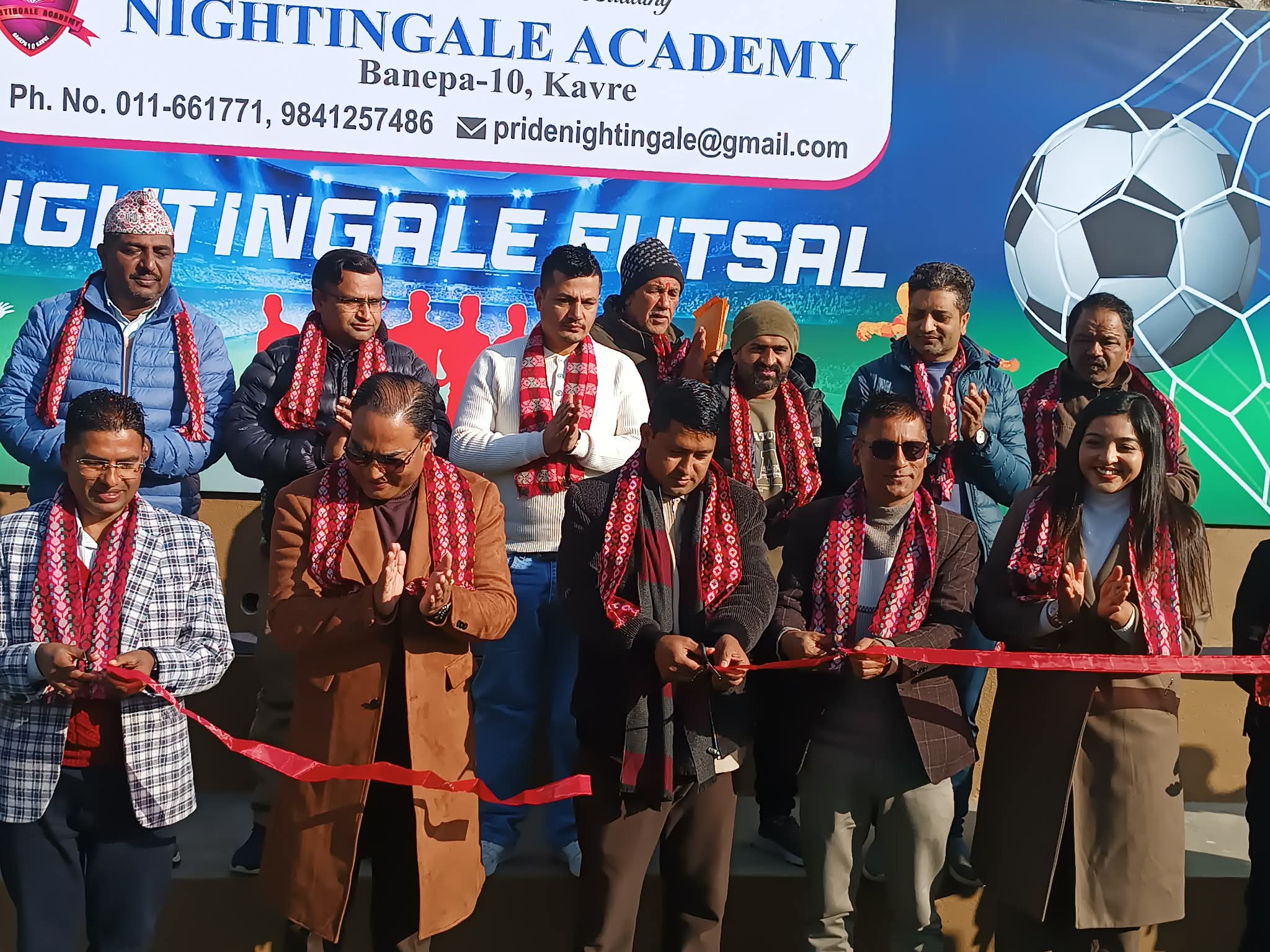 नाइटिङ्गेल एकेडेमीमा ‘नाइटिङ्गेल फूटसल’ उद्घाटन, विद्यार्थीलाई अतिरिक्त क्रियाकलापमा सक्रिय बनाउने अवधारणा