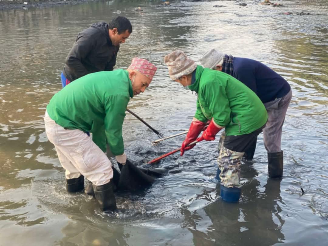 वाग्मती सफाइ महाअभियानको ६०८ औं शृङ्खला