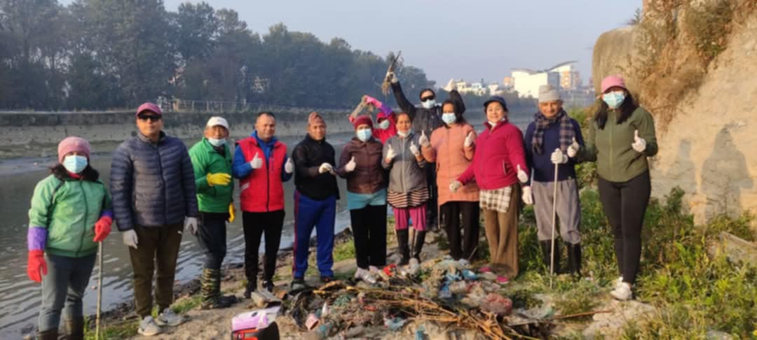 वाग्मती सफाइ महाअभियानको ६१२ औं शृङ्खला