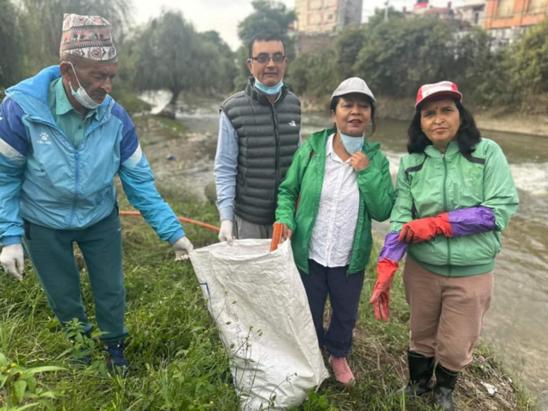 वाग्मती सफाइ महाअभियानको ५९६ औं शृङ्खला सम्पन्न