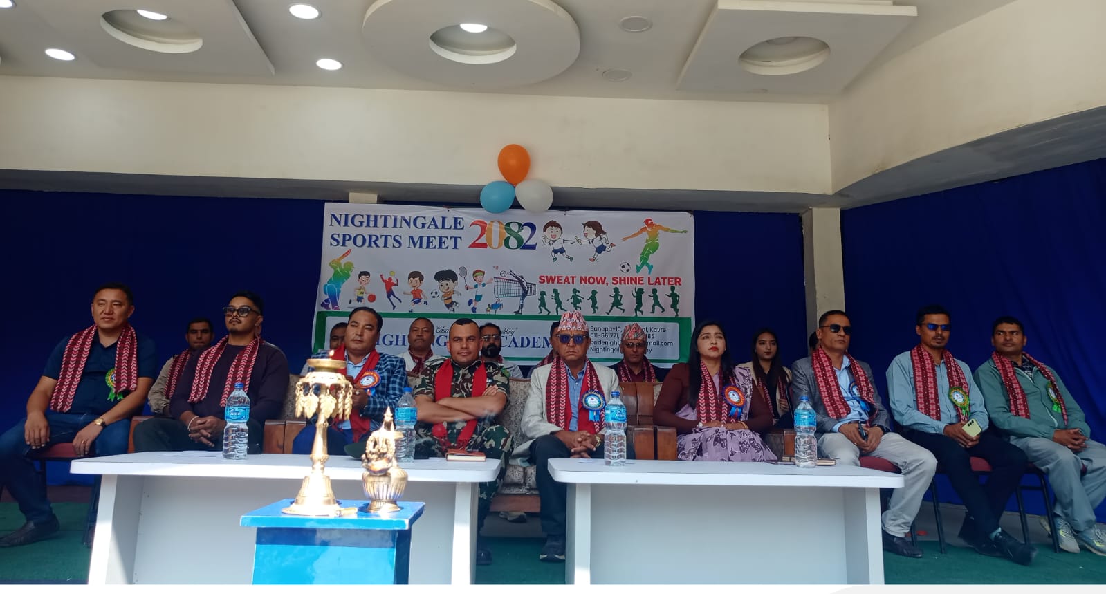 नाईटिङ्गेल एकेडेमीमा स्पोर्ट्स मिट २०८२ सुरु